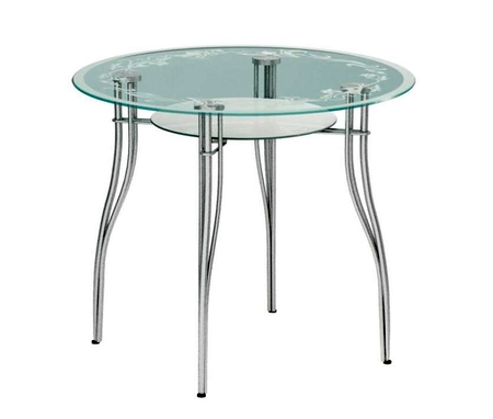 стеклянный кухонный стол мебелайн2 9001314