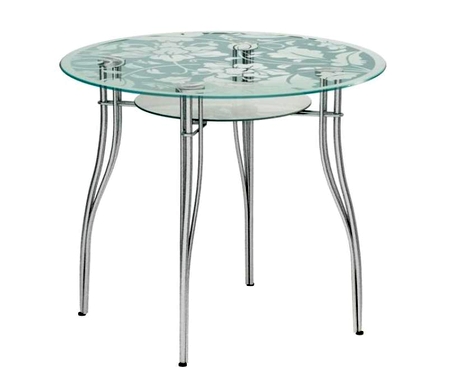 стеклянный кухонный стол мебелайн3 9001315